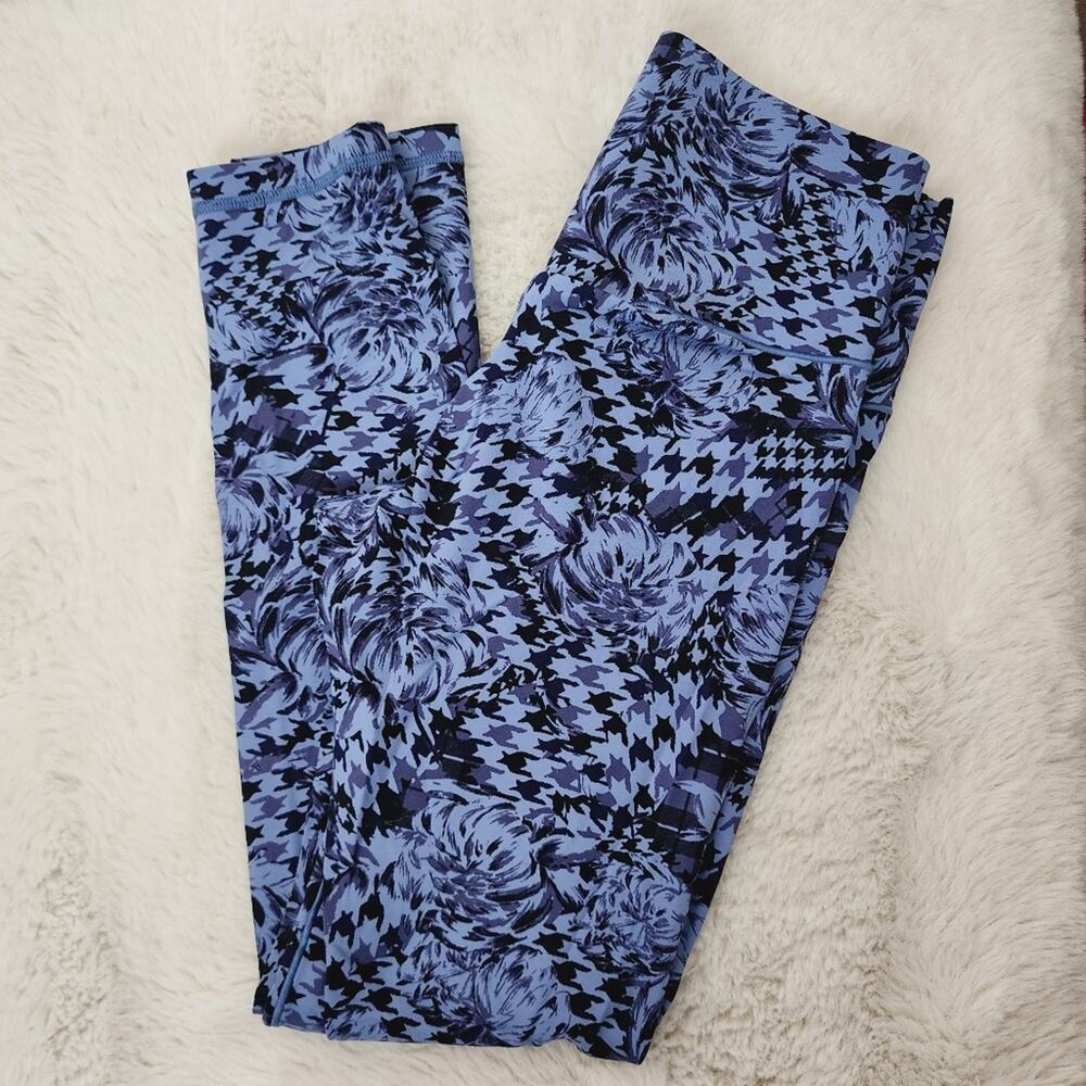 NWT Aerie Offline Real Me Xtra High Waisted 7/8 Legging - Blue Floral - Small - Picture 7 of 13